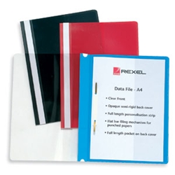 Rexel PVC Data Files Blue A4 [Pack 25]